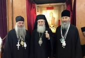 Preafericitul mitropolit al Kievului Onufrii s-a întâlnit cu Patriarhul Ierusalimului Teofil