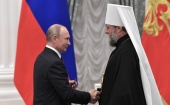 Președintele Rusiei V.V. Putin a înmânat ordinul Prieteniei mitropolitului Chișinăului și al întregii Moldove Vladimir