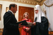 Felicitarea de către Președintele Guvernului Federației Ruse D.A. Medvedev a Sanctității Sale Patriarhul Chiril cu prilejul zilei numelui