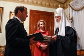 Председатель Правительства РФ Д.А. Медведев поздравил Святейшего Патриарха Кирилла с днем тезоименитства