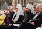 Sanctitatea Sa Patriarhul Chiril a vizitat concertul școlilor teologice din Kiev prezentat în catedrala episcopală a Strasbourgului
