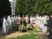 На 40-й день упокоения протоиерея Льва Церпицкого в Варлаамо-Хутынском монастыре молитвенно помянули почившего