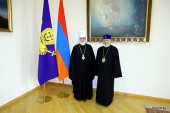 A avut loc întâlnirea exarhului Patriarhal al întregii Belarus cu Patriarhul Suprem și Catolicosul tuturor armenilor
