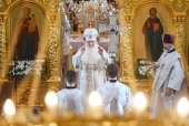 Святейший Патриарх Кирилл освятил московский храм в честь иконы Божией Матери «Неувядаемый Цвет» в поселке Рублево