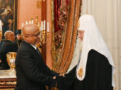 Συνάντηση του Αγιωτάτου Πατριάρχη Μόσχας και Πασών των Ρωσσιών Κυρίλλου με τον Πρέσβη της Αιθιοπίας στη Ρωσία