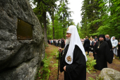 Vizita Patriarhului la Mănăstirea Konevets. Vizitarea paraclisului Sfântului Cuvios Arsenie Konevski