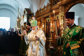 Vizita Patriarhului la Valaam. Privegherea în ajunul zilei de pomenire a Sfinților Cuvioși Serghie și Gherman