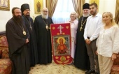 His Beatitude Patriarch of Antioch receives a delegation from Russia