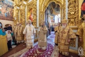 В Киево-Печерской лавре прошли торжества по случаю пятилетия интронизации Блаженнейшего митрополита Онуфрия