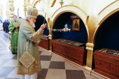 Vizita Patriarhului la Solovki. Privegherea