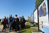 Святейший Патриарх Кирилл посетил фотовыставку «Русские сезоны. Соловки»