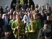 Sanctitatea Sa Patriarhul Chiril a sosit la Mănăstirea din Solovki
