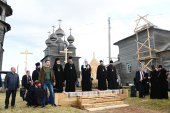 Відвідання Святішим Патріархом Кирилом сіл Ворзогори і Підпорожжя Архангельської області
