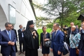 Υπουργός Εξωτερικών της Γερμανίας στην Ιερά Μονή Νοβοσπάσκι Μόσχας