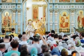 Святіший Патріарх Кирил звершив велике освячення храму Державної ікони Божої Матері в Чертановв м. Москви