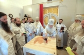 Mitropolitul de Krutitsy Iuvenalii a sfințit biserica „Schimbarea la Față a Domnului” de la Mănăstirea Lujetsky a Sfântului Ferapont Belozerski