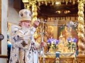 De sărbătoarea Icoanei Maicii Domnului „Donskaya” Sanctitatea Sa Patriarhul Chiril a săvârșit Dumnezeiasca Liturghie la Mănăstirea Donskoi