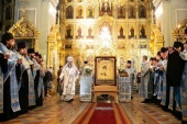 Cu prilejul sărbătorii Icoanei Maicii Domnului „Donskaya” și al Zilei căzăcimii ruse de la Rostov-pe-Don la Mitropolia de Astrahan a fost adusă Icoana venerată a Maicii Domnului de pe Don