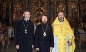 Митрополит Волоколамський Іларіон відвідав Успенський кафедральний собор Будапешта