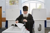 Святейший Патриарх Кирилл принял участие в выборах в Московскую городскую Думу