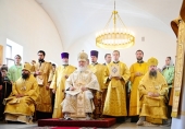 У Неділю 13-ту після П'ятидесятниці Святіший Патріарх Кирил звершив Літургію в московському храмі рівноапостольної княгині Ольги в Останкіні