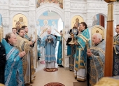 De sărbătoarea Nașterii Preasfintei Născătoare de Dumnezeu Întâistătătorul Bisericii Ortodoxe Ruse a săvârșit Dumnezeiasca Liturghie în Catedrala episcopală „Înălțarea Domnului” din Ghelendjik