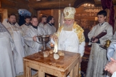 Глава Калужской митрополии совершил освящение храма сщмч. Августина Калужского