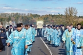 La Mitropolia de Kursk a avut loc procesiunea Drumului Crucii cu Icoana Maicii Domnului Kurskaya-Korennaya „A Semnului”