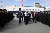 Vizita Patriarhului la Mitropolia de Samara. Sosirea la Samara