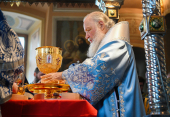 Slujirea Patriarhului de sărbătoarea Acoperământului Preasfintei Născătoare de Dumnezeu la Mănăstirea stavropighială „Acoperământul Maicii Domnului”