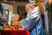 De sărbătoarea Acoperământului Preasfintei Născătoare de Dumnezeu Sanctitatea Sa Patriarhul Chiril a săvârșit Dumnezeiasca Liturghie la Mănăstirea stavropighială „Acoperământul Maicii Domnului”