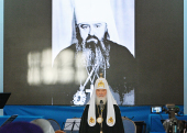 Vizita Patriarhului la Mitropolia de Sankt-Petersburg. Actul solemn cu prilejul aniversării a 90 de ani din ziua nașterii mitropolitului Nicodim (Rotov)