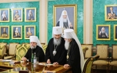 Святейший Патриарх Кирилл возглавил внеочередное заседание Священного Синода