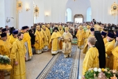 În cadrul vizitei de Întîi sfințit ierarh la Eparhia de Breansk Întîistătătorul Bisericii Ortodoxe Ruse a sfințit Catedrala „Adormirea Maicii Domnului” la Mănăstirea Svenski