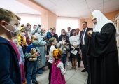 Святейший Патриарх Кирилл посетил онкогематологический центр Брянской областной детской больницы