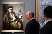 Привітання Президента Росії В.В. Путіна учасникам виставки «Пам'ять поколінь: Велика Вітчизняна війна в образотворчому мистецтві»