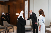Primate of Russian Orthodox Church meets with President of Azerbaijan Ilham Aliyev