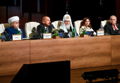 Ο Αγιώτατος Πατριάρχης Κύριλλος παρέστη στην έναρξη της Β’ Συνόδου Κορυφής Παγκοσμίων Θρησκευτικών Ηγετών του Μπακού