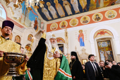 His Holiness Patriarch Kirill performs Lesser Consecration of the Cathedral of the Holy Myrrhbearing Women in Baku