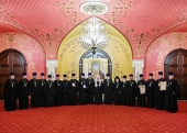 Sanctitatea Sa Patriarhul Chiril a înmînat distincții bisericești clericilor Eparhiei orașului Moscova