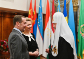 Felicitarea Sanctității Sale Patriarhul Chiril de către președintele Guvernului Federației Ruse D.A. Medvedev cu prilejul zilei de naștere