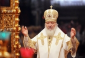 У день свого народження Святіший Патріарх Кирил звершив Божественну літургію в Храмі Христа Спасителя