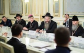 Preafericitul mitropolit al Kievului Onufrii a luat parte la întîlnirea reprezentanților organizațiilor religioase din Ucraina cu președintele V.A. Zelenskii
