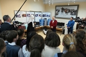 Святіший Патріарх Кирил взяв участь в церемонії передачі навчального обладнання для потреб православної гімназії Калінінграда