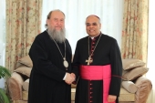 Состоялась встреча митрополита Астанайского Александра с апостольским нунцием в Казахстане