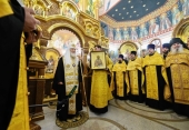 Святейший Патриарх Кирилл освятил храм святителя Николая Чудотворца на территории главного офиса компании «ФосАгро» в Москве