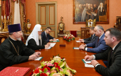 Συνάντηση του Αγιωτάτου Πατριάρχη Κυρίλλου με τον Πρόεδρο της Δημοκρατίας της Μολδαβίας Ι. Ντοντόν