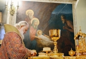 В день памяти святителя Николая Чудотворца Святейший Патриарх Кирилл совершил Литургию в московском храме святителя Николая в Хамовниках
