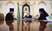 Sanctitatea Sa Patriarhul Chiril s-a întîlnit cu parohii bisericilor în construcție din or. Moscova