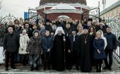 На Кузбасском литейном заводе в Кемерове освятили храм в честь великомученицы Варвары